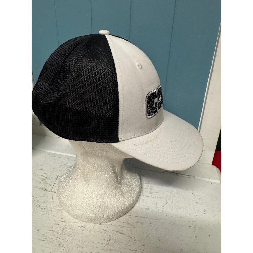 Adidas Golf Trucker Hat White Black Snapback Mesh Cap One Size OSFM